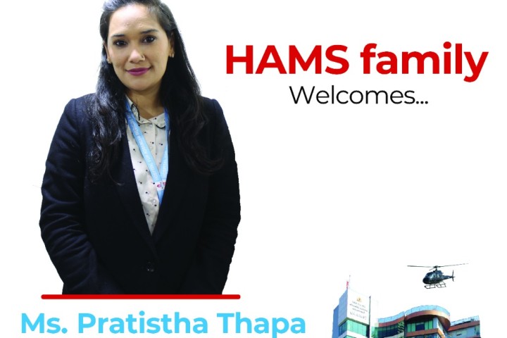 HAMS family welcomes Ms Pratistha Thapa