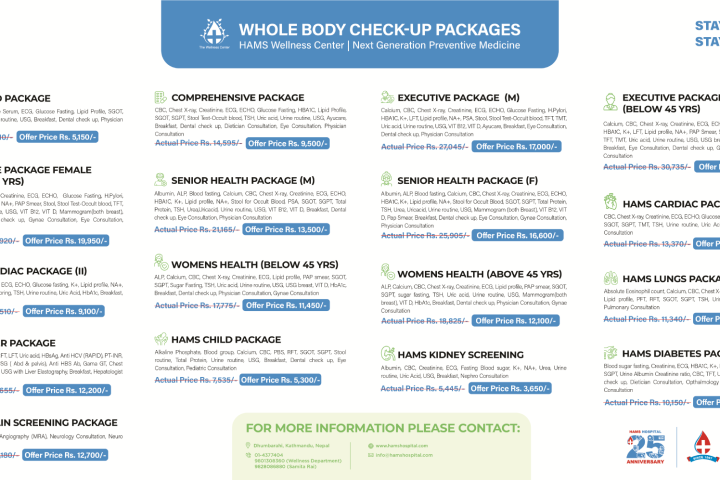 HAMS Wellness Center (Health Packages)