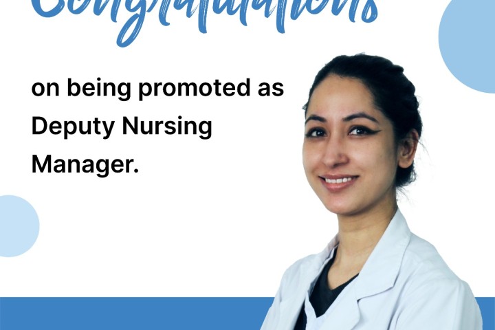 Congratulation to Ms. Urisha Karki on being promoted as Deputy Nursing Manager.